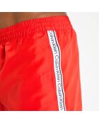 Short de Bain core logo tape-s rouge