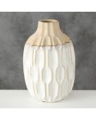 Vase Malia blanc - D.15xH.25 cm