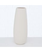 Vase Salina blanc - D.12xH.31 cm