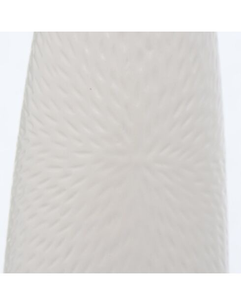 Vase Salina blanc - D.12xH.31 cm