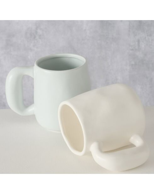 4 Tasses jumbo Marjane pastels - D.10xH.12 cm