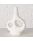 Vase Telony blanc - 20x7x28 cm