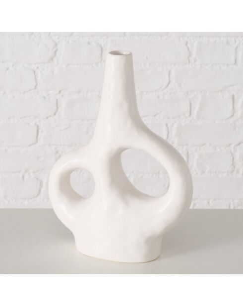 Vase Telony blanc - 20x7x28 cm