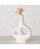 Vase Telony blanc - 20x7x28 cm