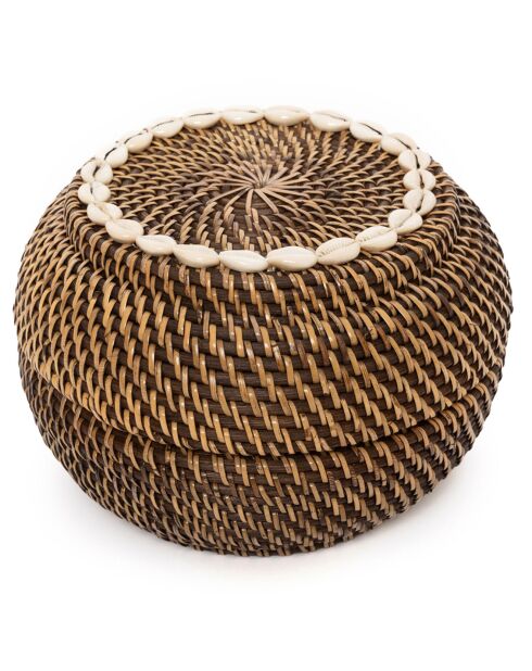 Panier Colonial Peek-a-Boo S marron - D.23xH.15 cm