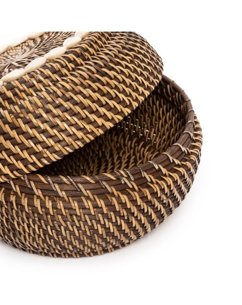 Panier Colonial Peek-a-Boo S marron - D.23xH.15 cm