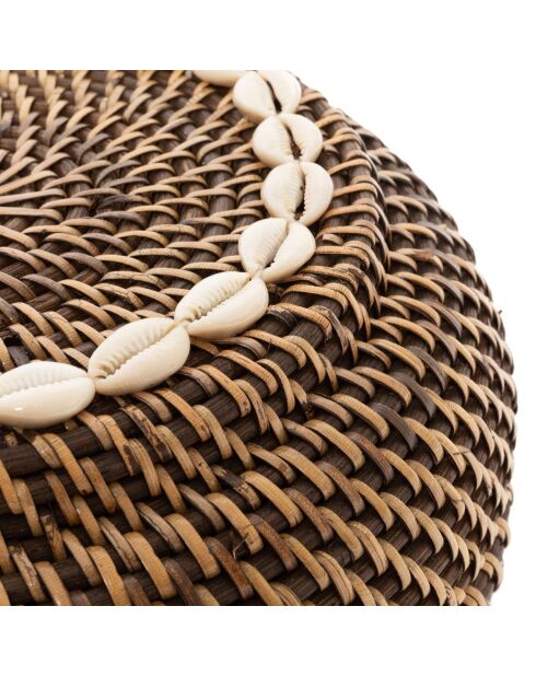 Panier Colonial Peek-a-Boo S marron - D.23xH.15 cm
