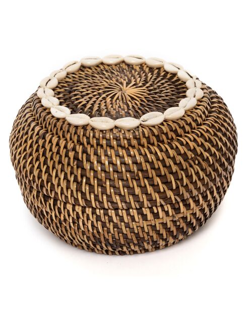 Panier Colonial Peek-a-Boo S marron - D.23xH.15 cm