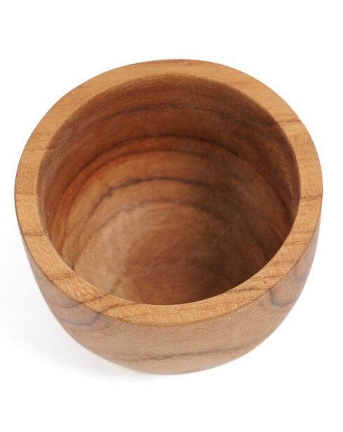 Coquetier en teck naturel