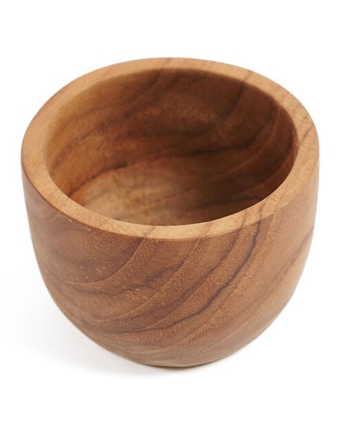 Coquetier en teck naturel