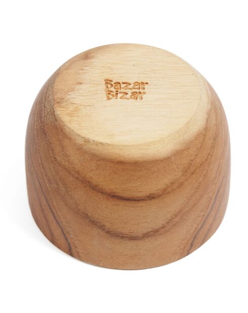 Coquetier en teck naturel