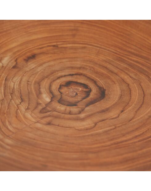 Assiette en teck naturelle - D.25.5 cm