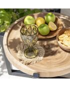 Assiette en teck naturelle - D.25.5 cm