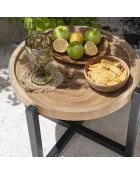 Assiette en teck naturelle - D.25.5 cm