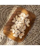 Plat en teck naturel - 13x9 cm