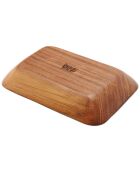 Plat en teck naturel - 13x9 cm
