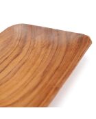 Plat en teck naturel - 13x9 cm