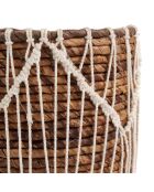 Macra-Mazing Basket Cesta marrón/blanca - D.17xH.19 cm