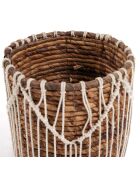 Macra-Mazing Basket Cesta marrón/blanca - D.17xH.19 cm