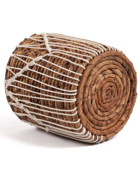 Macra-Mazing Basket Cesta marrón/blanca - D.17xH.19 cm