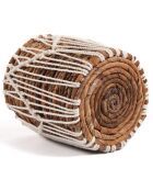 Panier Macra-mazing Basket  marron/blanc - D.14xH.16 cm