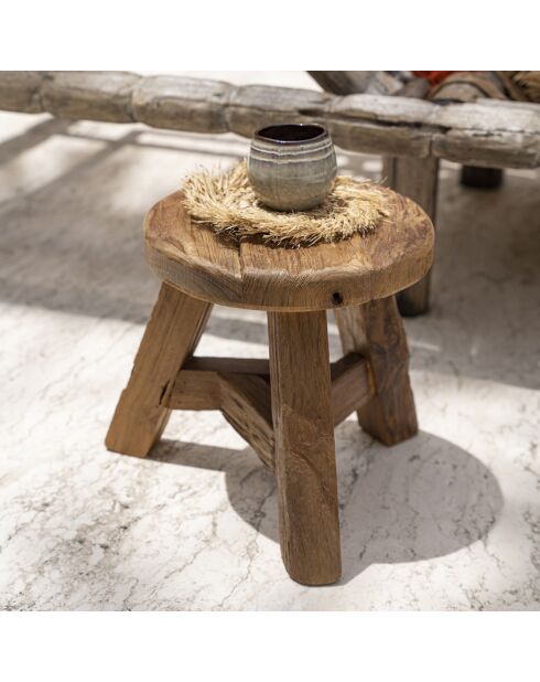 Tabouret Yatai naturel - D.37xH.33 cm