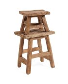 Tabouret Yoke L naturel - 30x39x47 cm