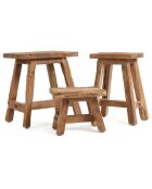 Tabouret Shoji M naturel - 33x20x44 cm