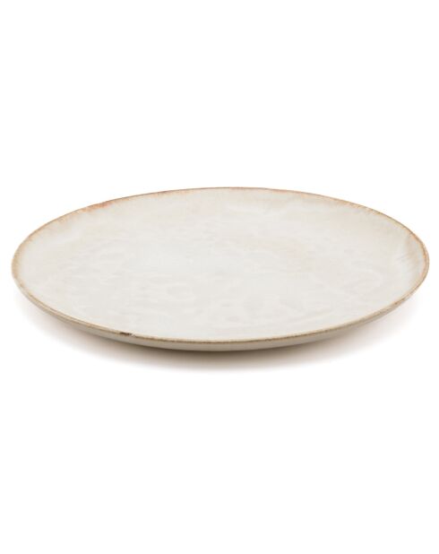 6 Assiettes dessert Cascais blanches - D.22 cm
