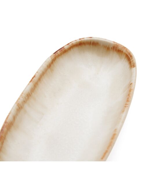 6 Petits plats ovales Cascais blancs - 16x7 cm