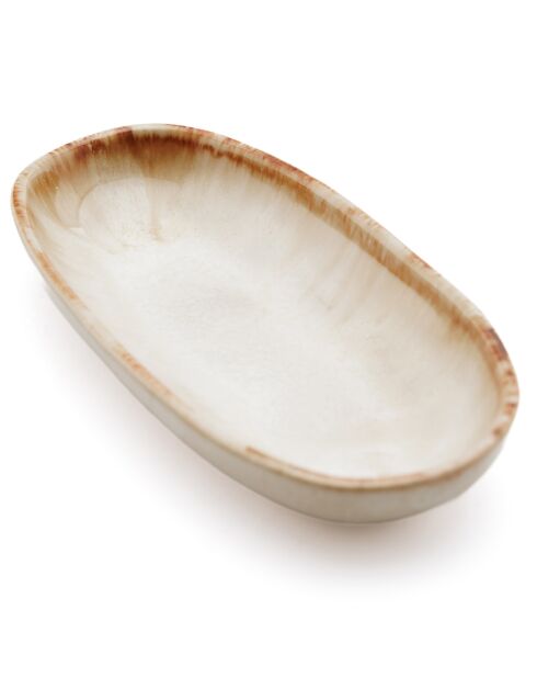 6 Petits plats ovales Cascais blancs - 16x7 cm