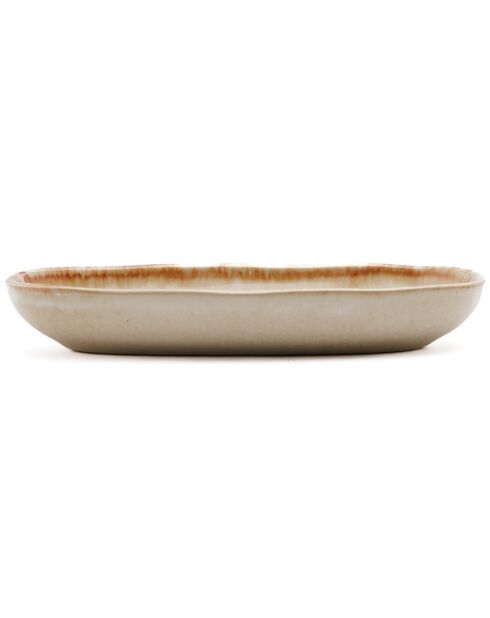 6 Petits plats ovales Cascais blancs - 16x7 cm