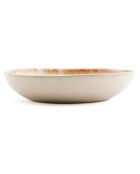 6 Assiettes creuses Cascais blanches - D.16.5xH.3.5 cm