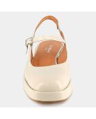 Babies en Cuir Verane écrues - Talon 4 cm