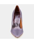 Escarpins en Cuir Dabate lilas - Talon 10 cm