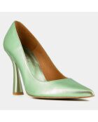 Escarpins en Cuir Dabate vert clair - Talon 10 cm