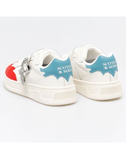 Sneakers en Cuir Faustine blanc/bleu/rouge