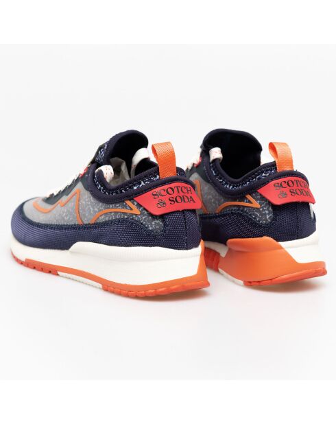 Sneakers Sixtine bleu marine/orange
