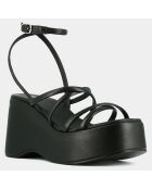 Sandales en Cuir Nolwenn noires - Talon 9 cm