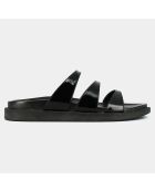 Mules en Cuir verni Wafi noires