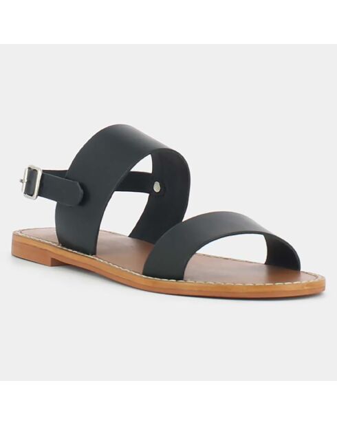 Sandales en Cuir Waou noires
