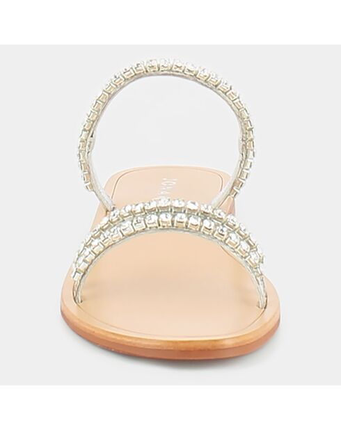 Qué mulas de cuero plateado