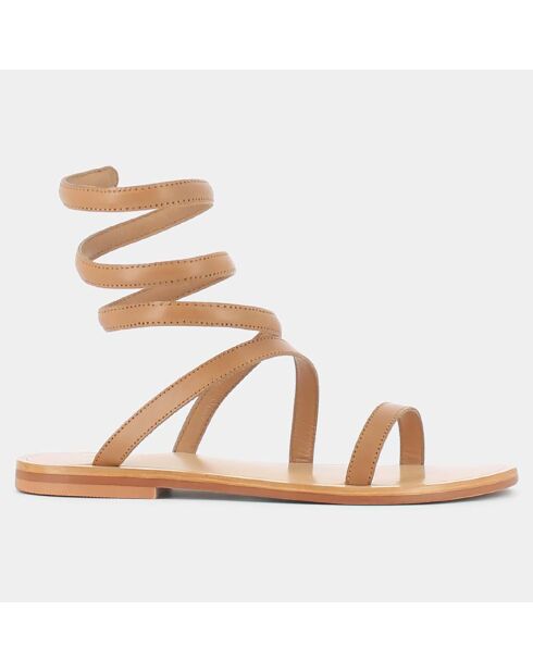 Sandalen Winona aus camelfarbenem Leder