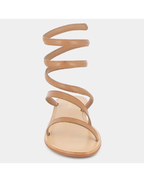 Sandalen Winona aus camelfarbenem Leder