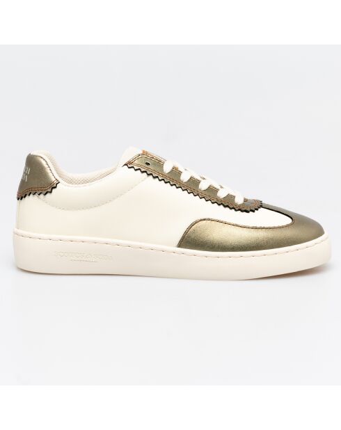 Sneakers en Cuir Mona blanc/bronze