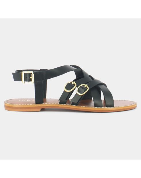 Sandales en Cuir Woury noires