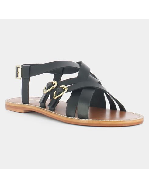 Sandales en Cuir Woury noires