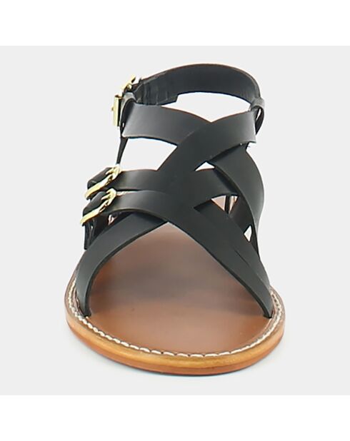 Sandales en Cuir Woury noires