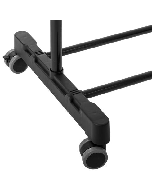 Portant à vêtements argenté - 13x7.5x83 cm