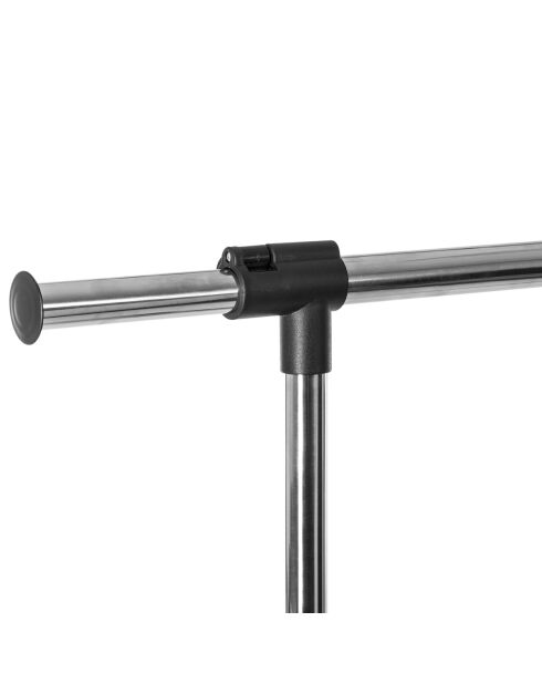 Portant à vêtements argenté - 13x7.5x83 cm